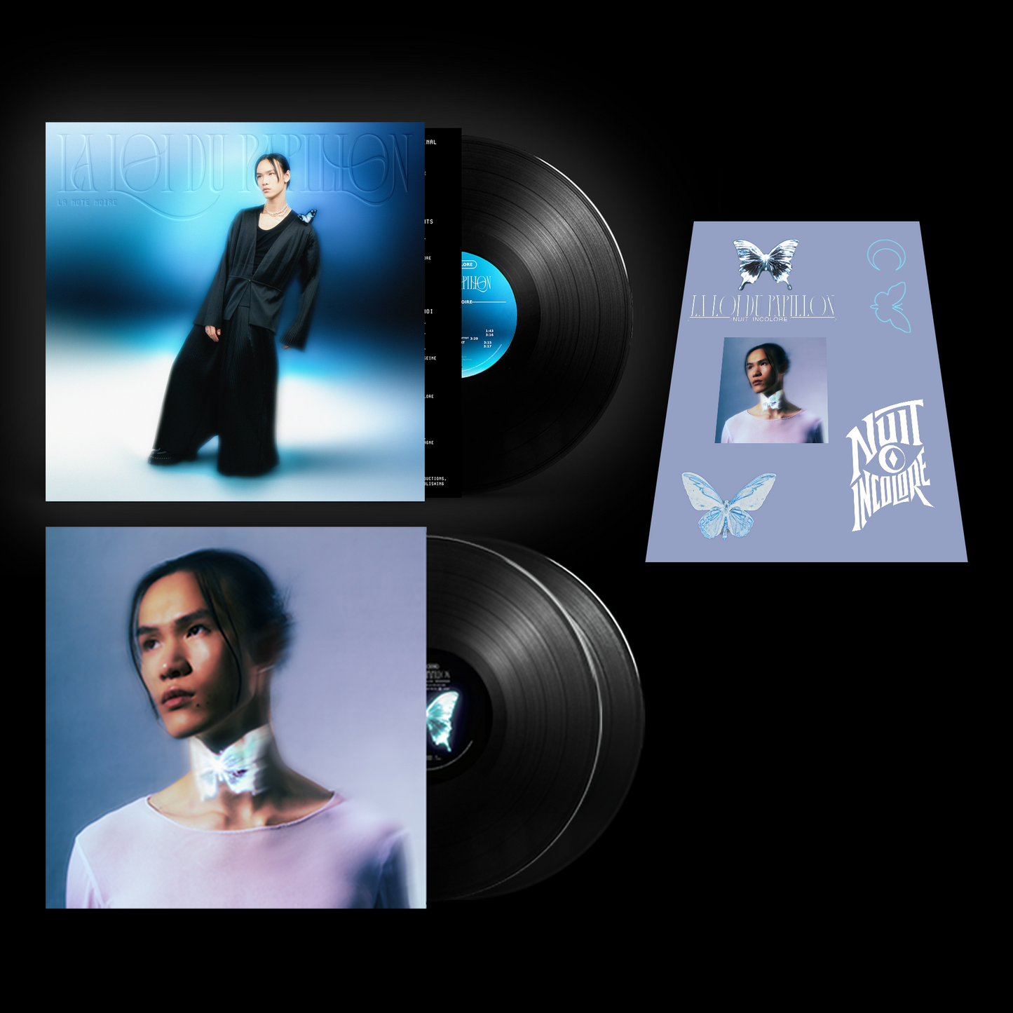 Pack 2 vinyles | Réédition La Note Noire + Album La Loi du Papillon | Nuit Incolore